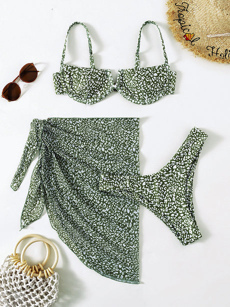 Floral Beach Dress Bikini