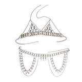 Alana Body Jewelry Mini Skirt Set