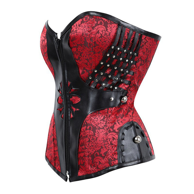 Harper Leather Satin Corset Top