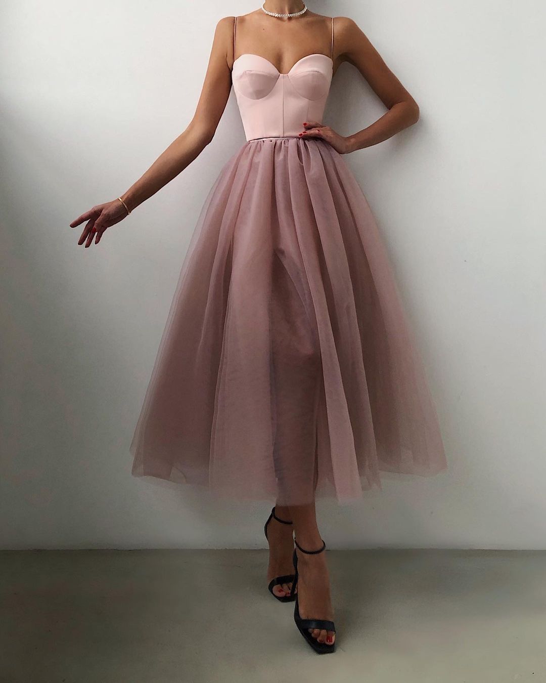 Mandy Sweetheart Satin Tulle Gown