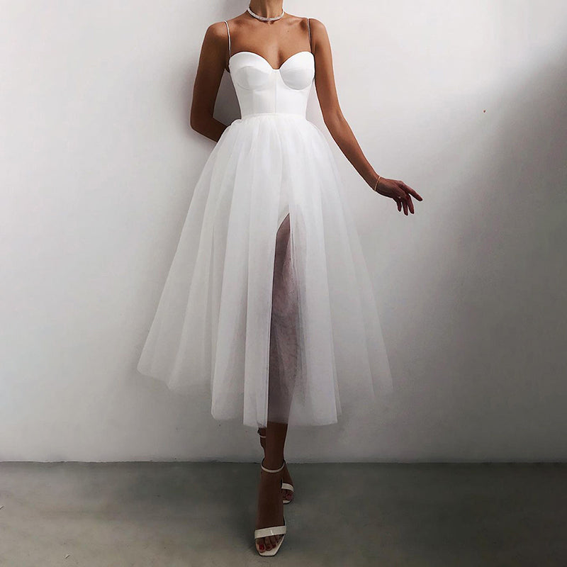 Mandy Sweetheart Satin Tulle Gown