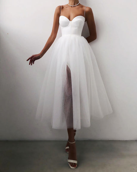 Mandy Sweetheart Satin Tulle Gown