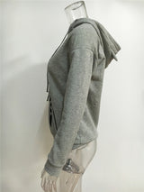 Casual Bat Sleeve Long Hoodie