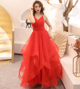 Whimsy Puff Skirt Sling Banquet Evening Dress