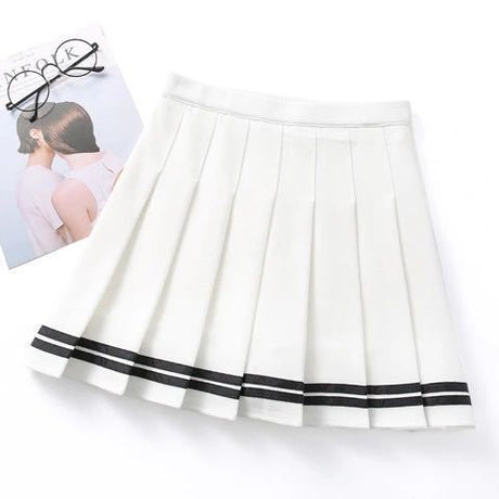 Pleated Elegance High Waist Slimming Skirt