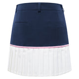 Pleated Navy Skirt