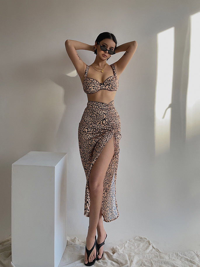 Leopard Fever Skirt Set