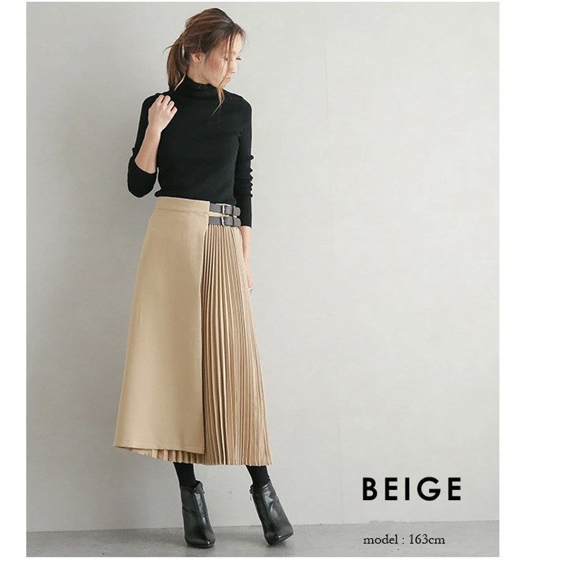 Elegant Pleated Maxi Skirt