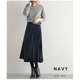 Elegant Pleated Maxi Skirt