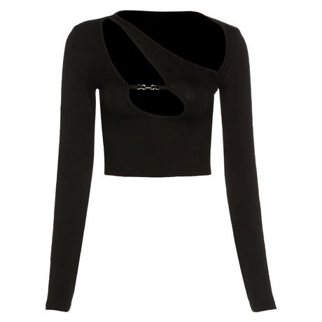 Emery Asymmetrical Cut Crop Top