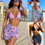 Split Swimsuit Three-Piece Nylon Bikini