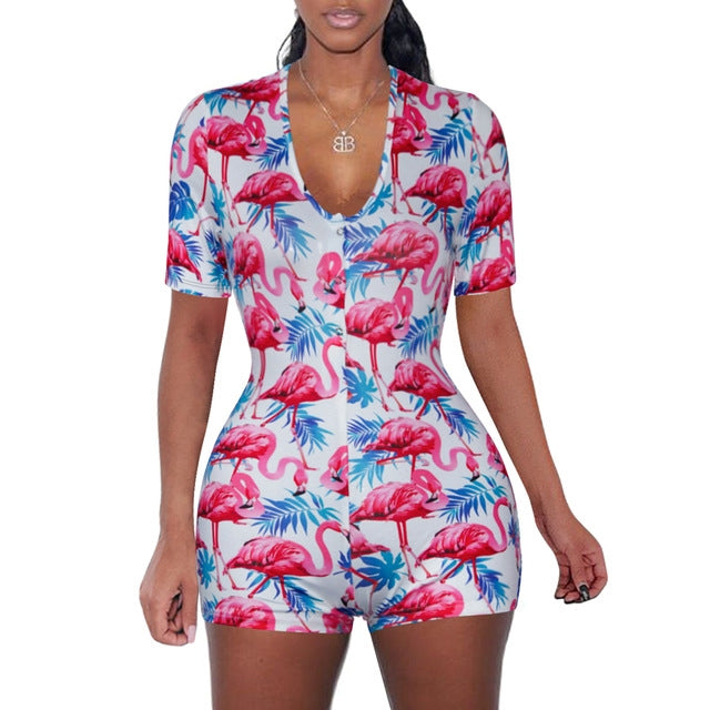 Sophia Sleeveless Playsuit Sleepwear Romper