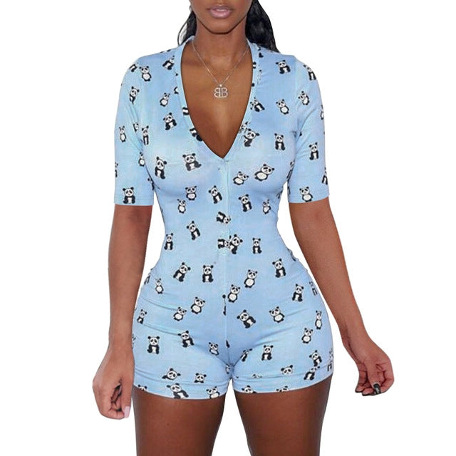 Sophia Sleeveless Playsuit Sleepwear Romper