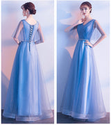 Enchanting V-Neck Ruffle Evening Dress