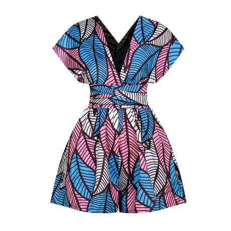 Sophia V-Neck Digital Print Playsuit Jumpsuit Romper