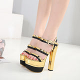 Golden Stage Super High Heels