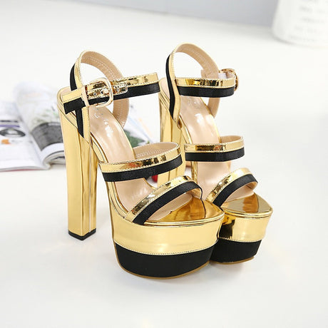 Golden Stage Super High Heels