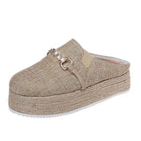 Fluffy Linen Comfort Shoes