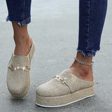 Fluffy Linen Comfort Shoes