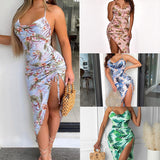 Sunkissed Halter Midi Dress