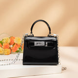 Square Lock Messenger Jelly Bag