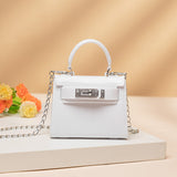 Square Lock Messenger Jelly Bag