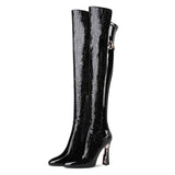 Sultry Chic Knee-High Platform Boots