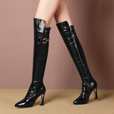 Sultry Chic Knee-High Platform Boots