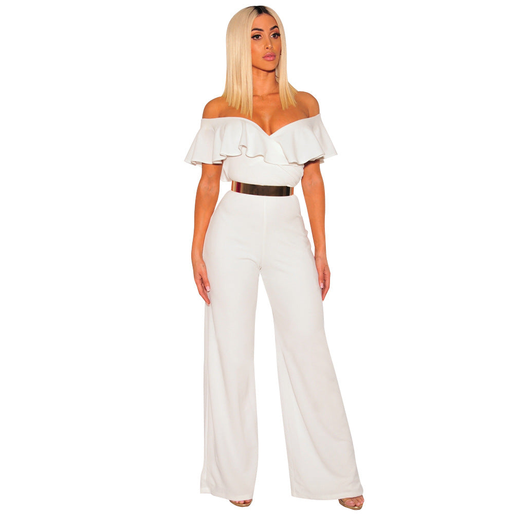 Flounce Sleeve Jumpsuit