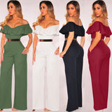 Flounce Sleeve Jumpsuit