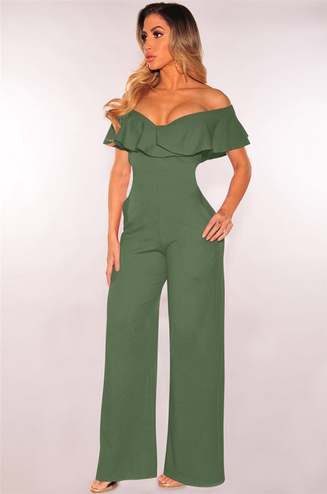 Flounce Sleeve Jumpsuit