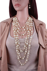 Layered Pearl Necklace