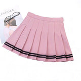 Pleated Flannel JK Uniform Skirt