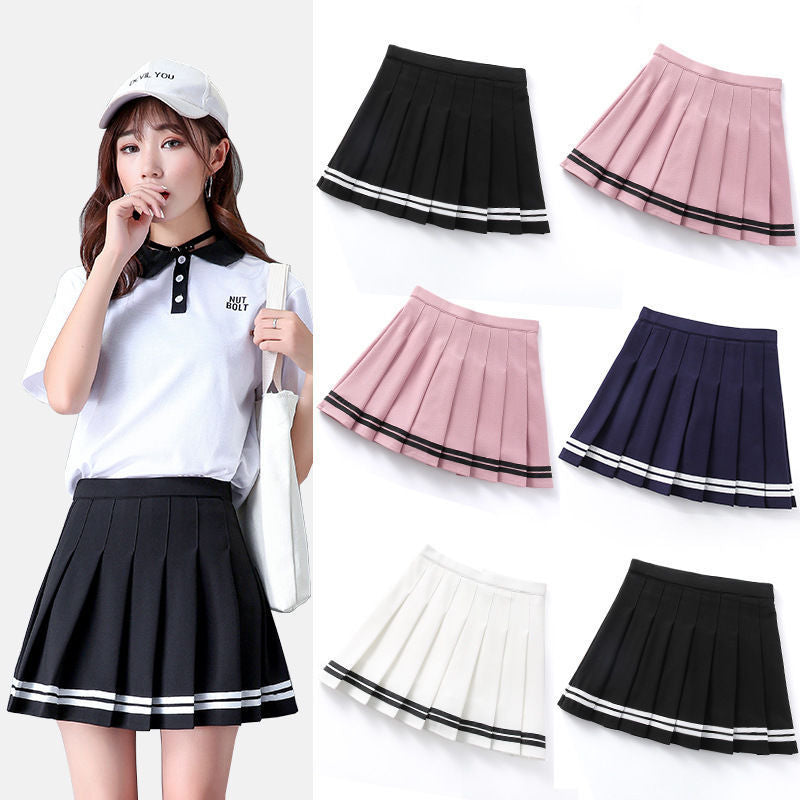 Pleated Flannel JK Uniform Skirt