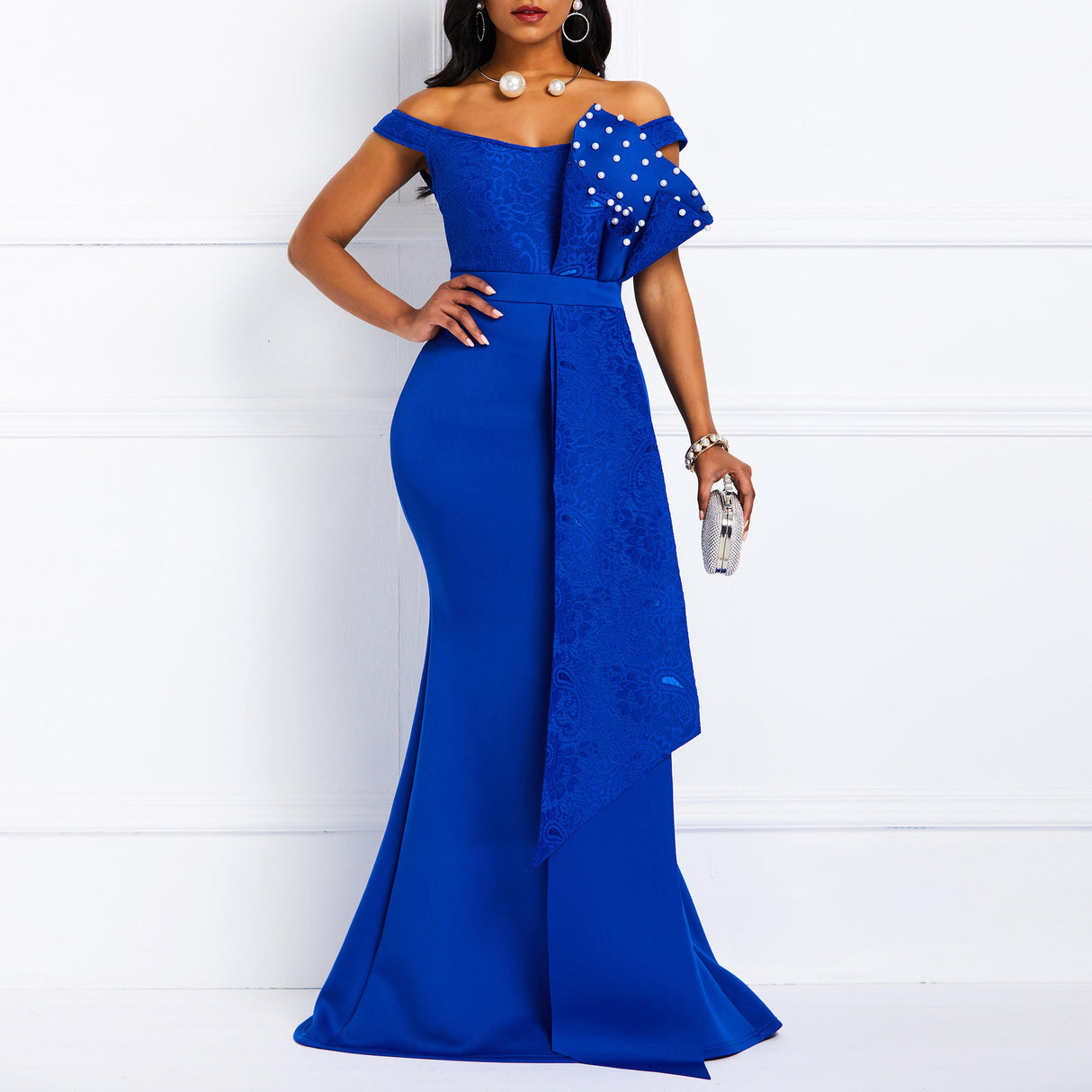 Blueberry Bliss Evening Dress