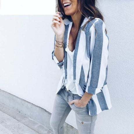 Striped Chic Blazer