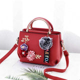 Tattoo Flower Weave Shoulder Bag