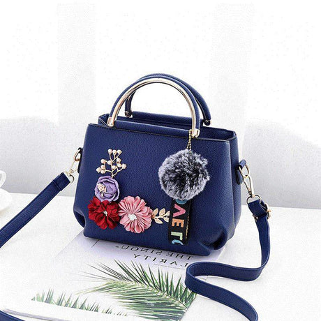 Tattoo Flower Weave Shoulder Bag