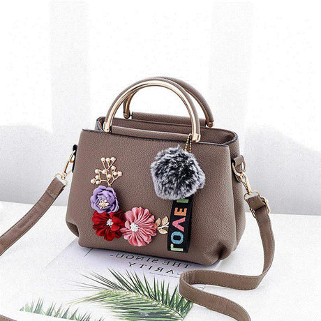 Tattoo Flower Weave Shoulder Bag