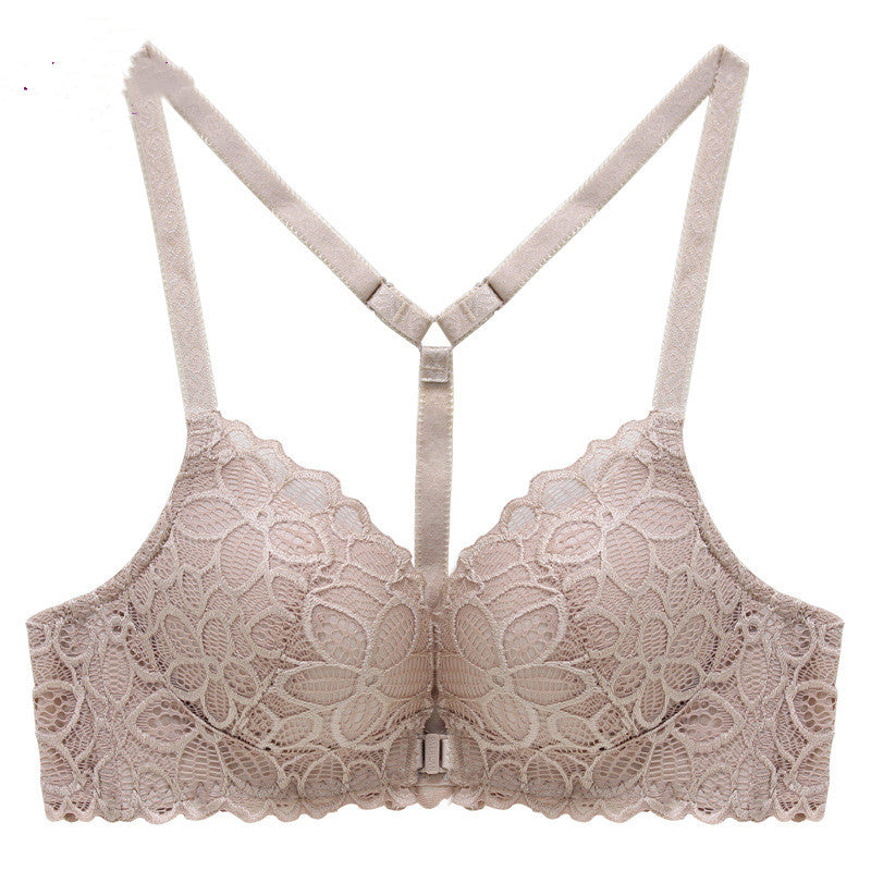 Lace Button-Up Delight Bra