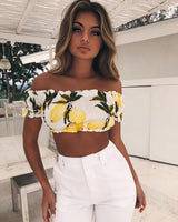 Katelyn Off The Shoulder Crop Top