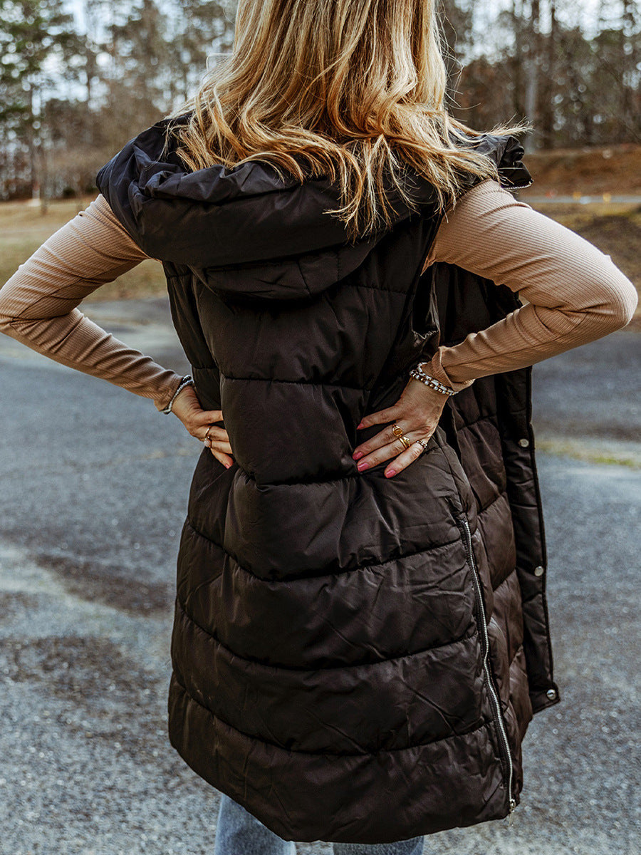 Emma Long Puffer Vest Jacket