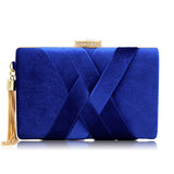 Tassel Elegance Suede Evening Bag