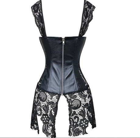 Serenity Floral Lace Up Corset Top