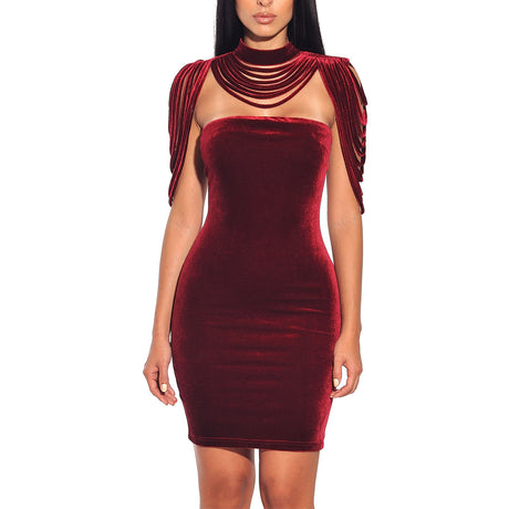 Petra Isabella Velvet Mini Dress