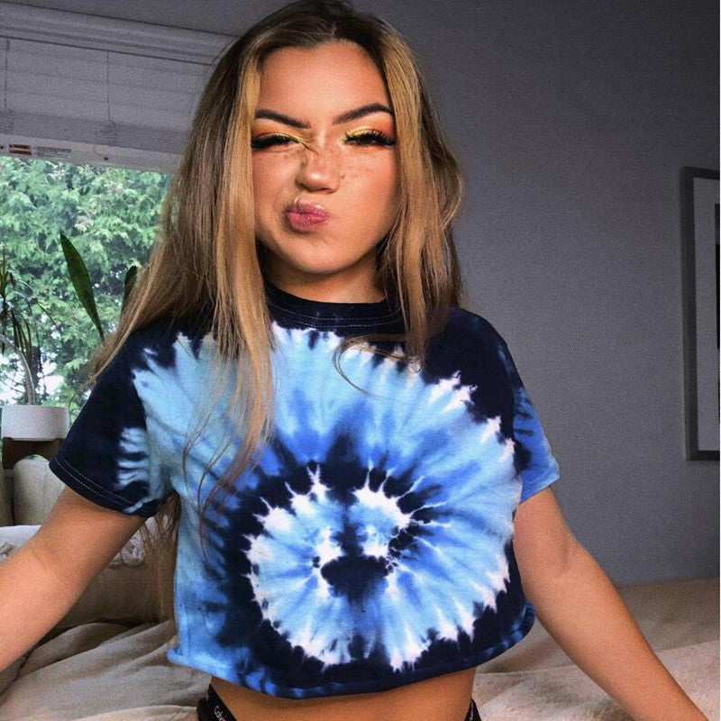 Kayla Tie Dye Smear Crop Top