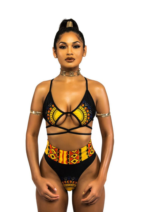 Golden Geometric Bikini