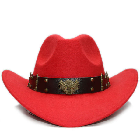 Winter Wool Crepe Weave Cowboy Hat