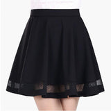 Pleated Perspective A-Line Skirt