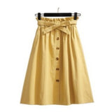 Willow Bow Buttoned Down Skirt